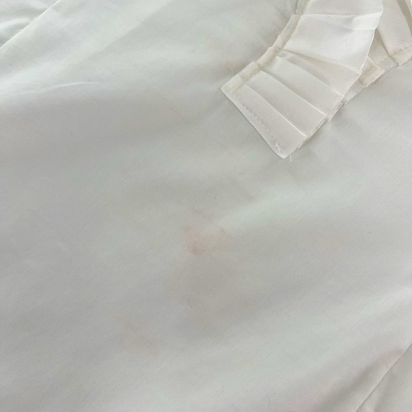 Fashionista White Long sleeves Blouse Size L Vintage made in USA - Picture 10 of 14